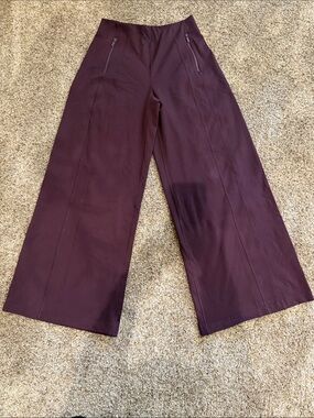 lululemon athletica Wide Leg Pants in Deep Burgundy